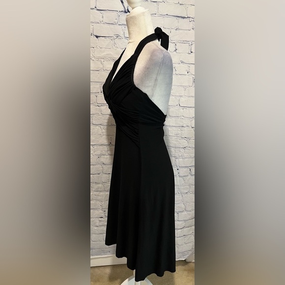 B. Darlin Black Halter Dress Y2K Size 3/4 - Picture 3 of 5